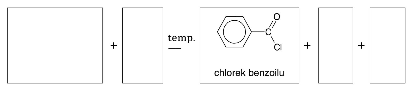 Chemia R, matura 2024 CKE (maj) — Zadanie 22 (schemat otrzymywania chlorku benzoilu) · Arkusz CKE maj 2024 · CKE · dozwolony użytek (art. 27 pr. aut.)