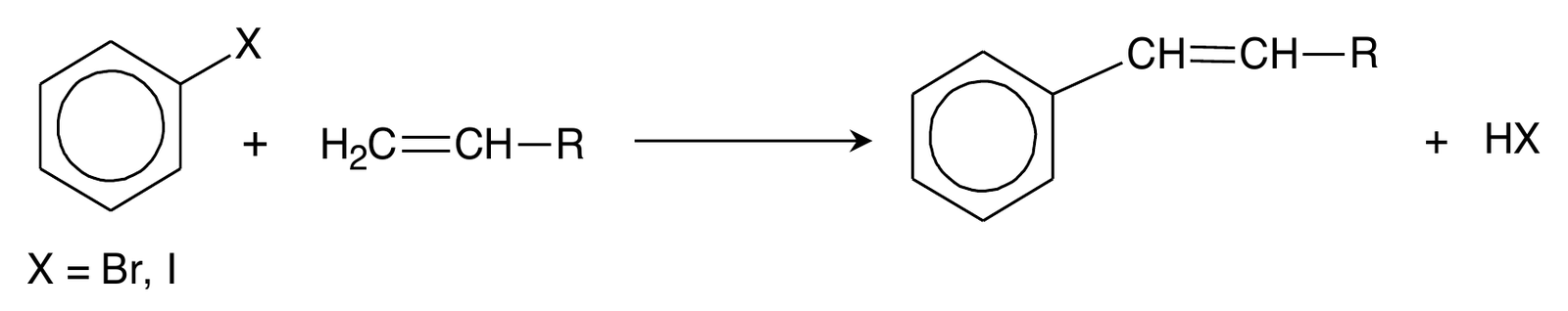 Chemia R, matura 2026 CKE (maj) — Informacja do z. 19–20 (schemat reakcji Hecka) · Arkusz CKE maj 2026; podpis: „Na podstawie: B. Cornils, W.A. Herrmann, Applied Homogeneous Catalysis with Organometallic Compounds, Weinheim 2002” · CKE · dozwolony użytek (art. 27 pr. aut.)