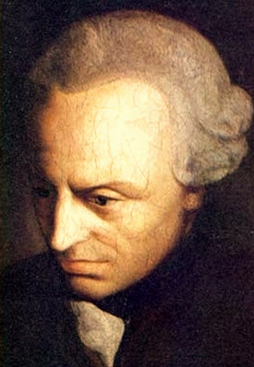 Immanuel Kant (1724–1804) — twórca przewrotu kopernikańskiego w teorii poznania, portret olejny z ok. 1790 r. · źródło: nieznany (szkoła Antona Graffa), Wikimedia Commons, domena publiczna