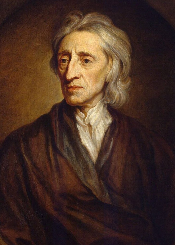 John Locke (1632–1704), empirysta głoszący koncepcję umysłu jako tabula rasa · źródło: Godfrey Kneller, Wikimedia Commons, domena publiczna