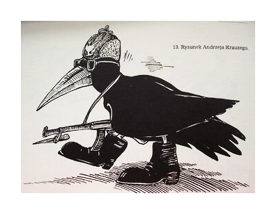 Historia R, matura 2025 CKE termin dodatkowy — Zadanie 23 (karykatura z epoki) · Arkusz CKE czerwiec 2025; podpis: „https://historia.dorzeczy.pl" · CKE · dozwolony użytek (art. 27 pr. aut.)