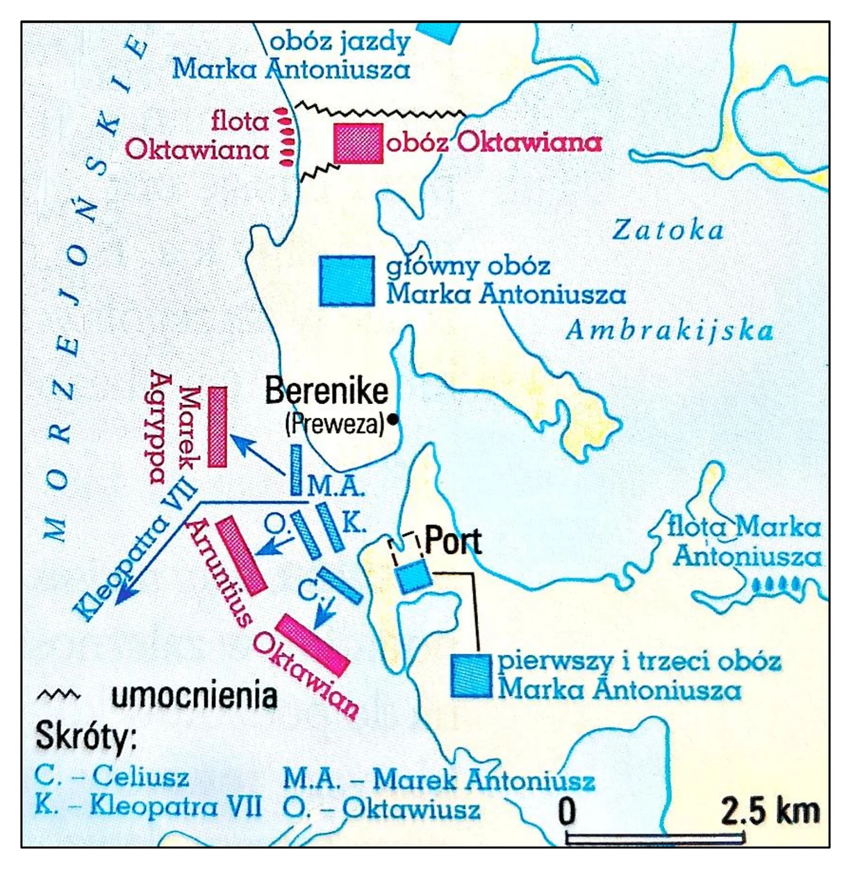 Historia R, matura 2026 CKE (maj) — Zadanie 3 (plan bitwy) · Arkusz CKE maj 2026; podpis: „Na podstawie: Wielka Encyklopedia PWN, red. J. Wojnowski, t. 1, Warszawa 1995, s. 265" · CKE · dozwolony użytek (art. 27 pr. aut.)