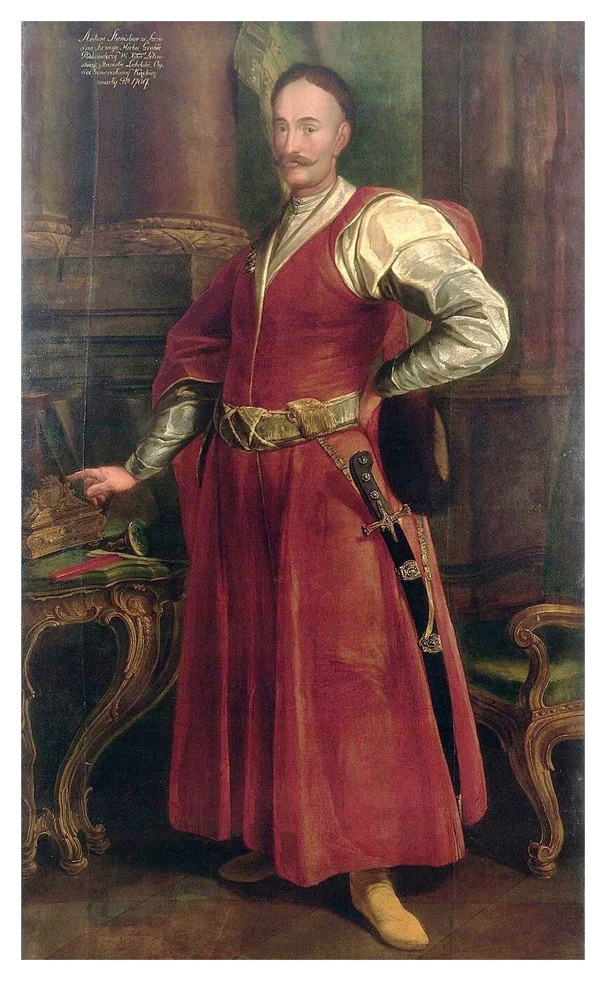 Historia R, matura próbna 2026 CKE styczeń — Zadanie 11 (portret sarmacki) · Arkusz CKE styczeń 2026; podpis: „https://pl.wikipedia.org" · CKE · dozwolony użytek (art. 27 pr. aut.)