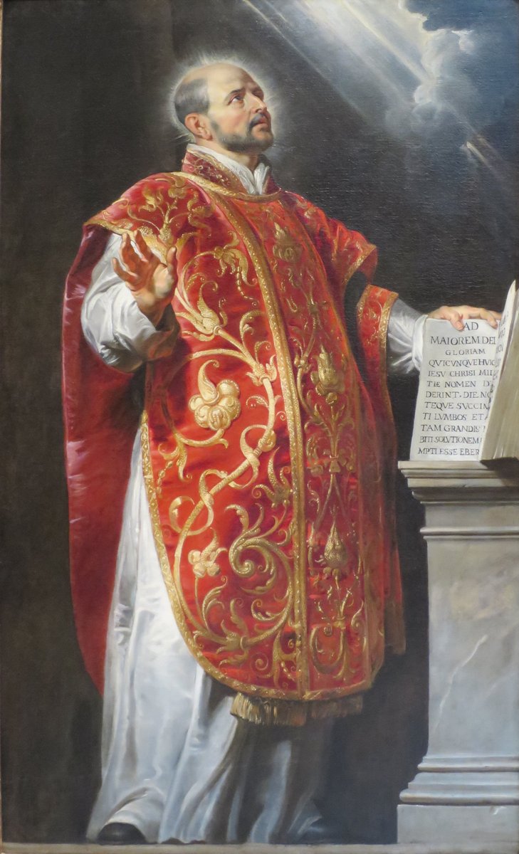 Ignacy Loyola — portret pędzla Petera Paula Rubensa. Założyciel zakonu jezuitów, którego szkoły i misje stały się głównym narzędziem kontrreformacji. · źródło: Peter Paul Rubens, Wikimedia Commons, domena publiczna
