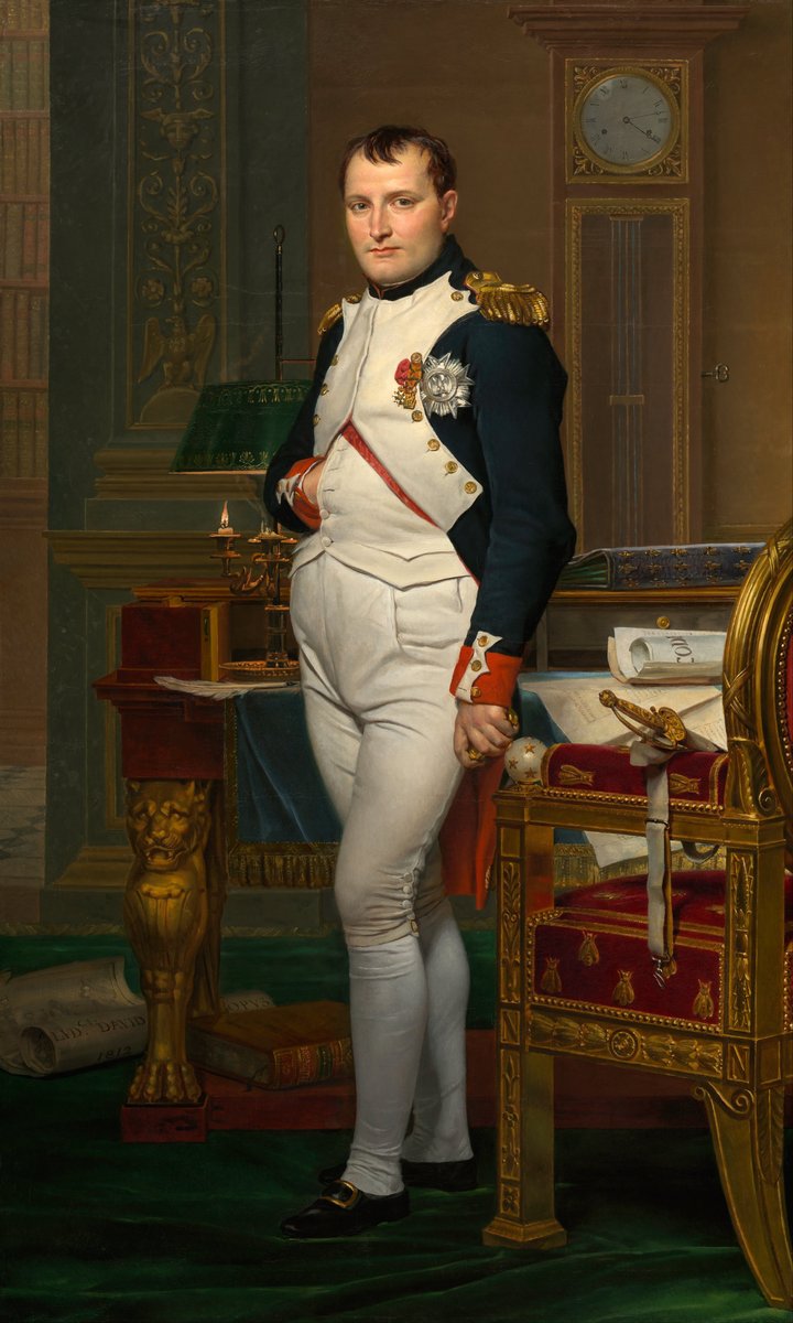 Napoleon w gabinecie w Tuileries (Jacques-Louis David, 1812). Z generała rewolucji stał się pierwszym konsulem, a w 1804 r. cesarzem Francuzów. · źródło: Jacques-Louis David, Wikimedia Commons, domena publiczna