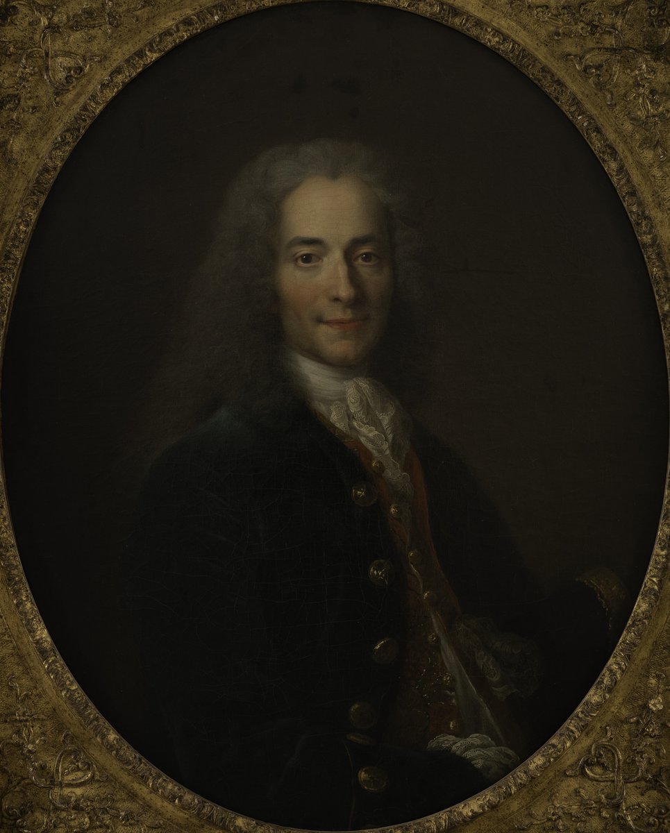 Wolter — portret Nicolasa de Largillière’a. Najsłynniejszy filozof oświecenia, niestrudzony krytyk nietolerancji i fanatyzmu, orędownik wolności słowa. · źródło: Nicolas de Largillière, Wikimedia Commons, domena publiczna