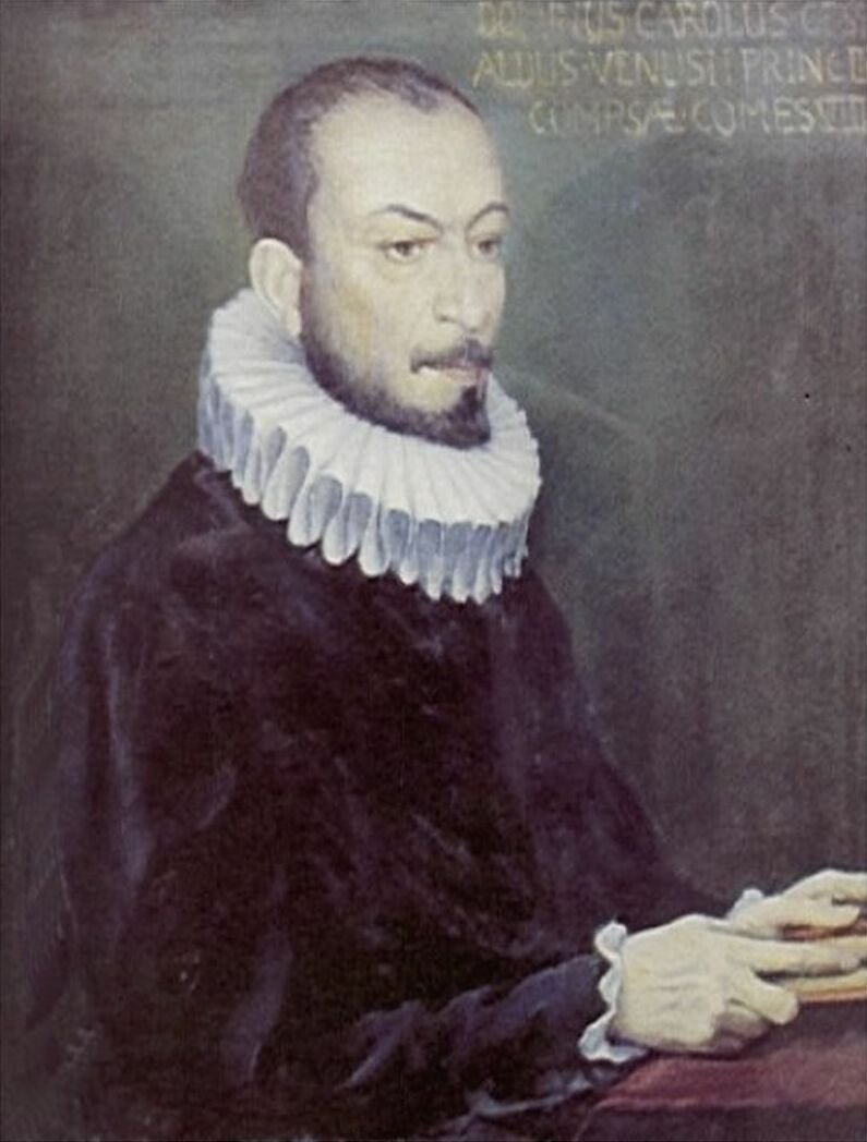 Portret Carla Gesualda, księcia Venosy, twórcy skrajnie chromatycznych madrygałów · źródło: autor nieznany, Wikimedia Commons, domena publiczna