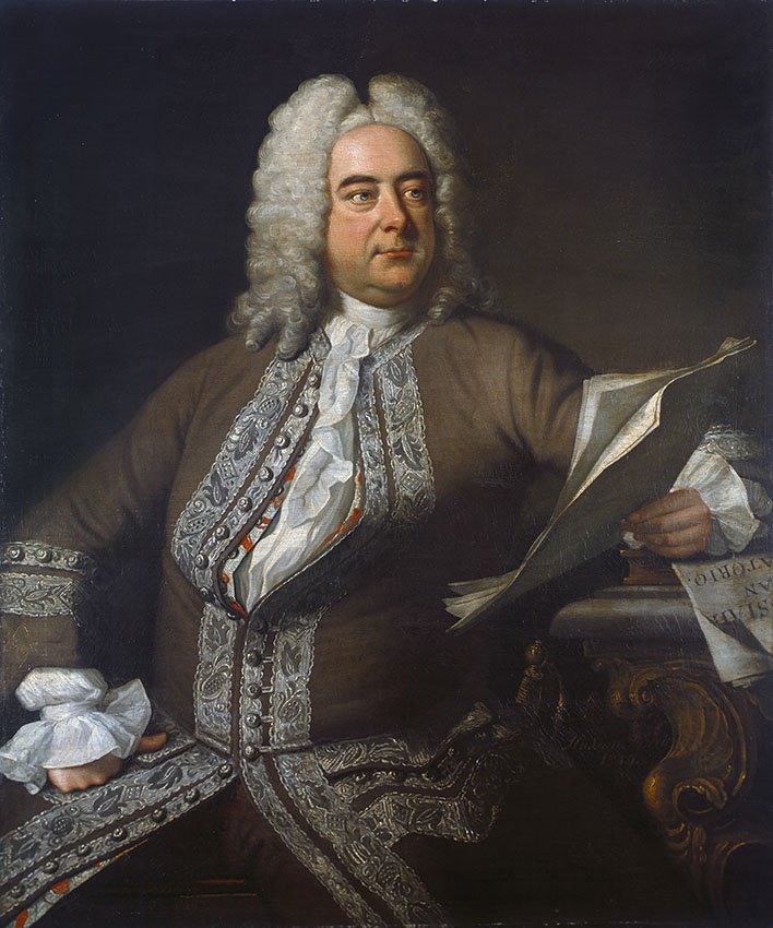 Portret Georga Friedricha Händla · źródło: Thomas Hudson, Wikimedia Commons, domena publiczna
