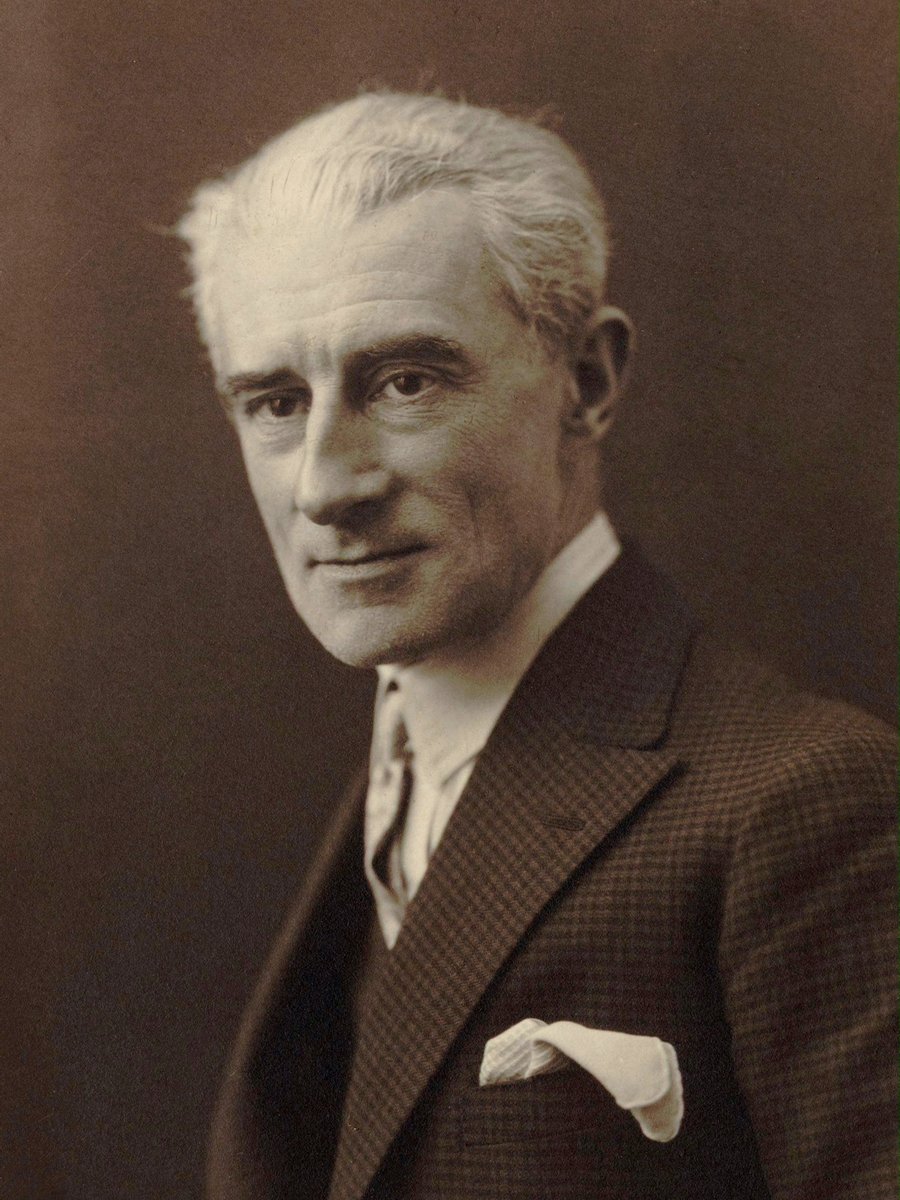 Portret Maurycego Ravela, mistrza orkiestracji i twórcy „Bolera" (ok. 1925) · źródło: autor nieznany (Bibliothèque nationale de France), Wikimedia Commons, domena publiczna