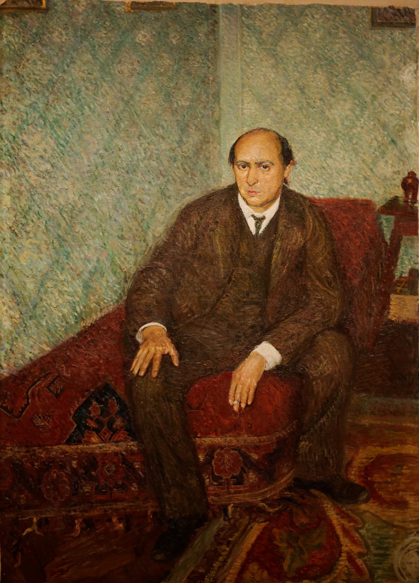 Portret Arnolda Schönberga (1905), ojca atonalności i dodekafonii · źródło: Richard Gerstl, Wikimedia Commons, CC BY-SA 3.0