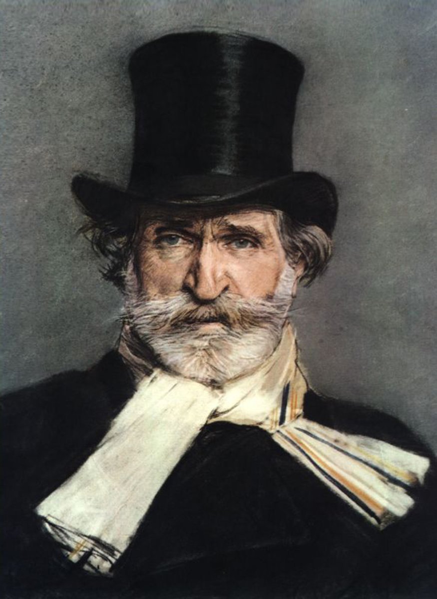 Portret Giuseppe Verdiego (1886), pastel Giovanniego Boldiniego · źródło: Giovanni Boldini, Wikimedia Commons, domena publiczna