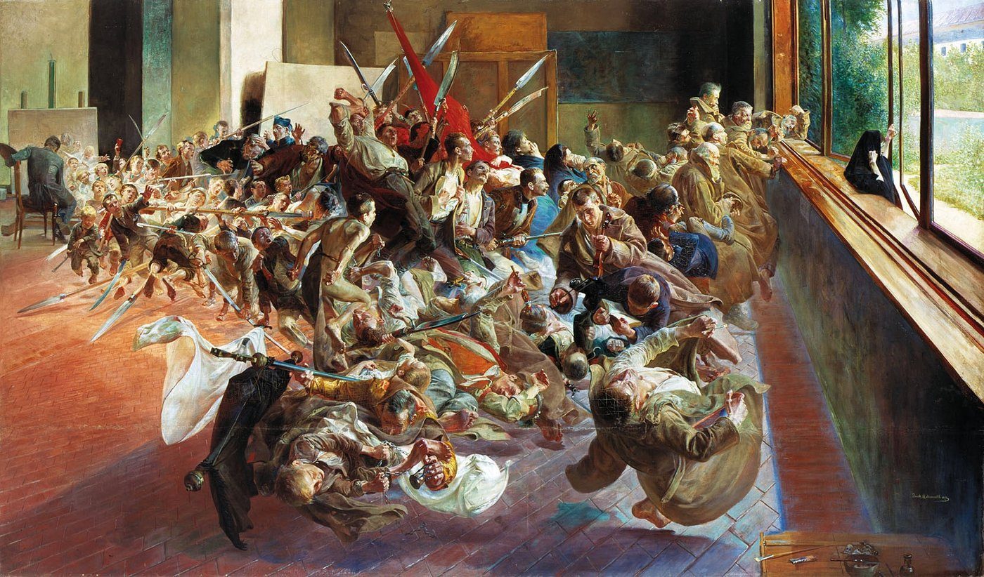 Jacek Malczewski, Melancholia — Młoda Polska: symbolizm o polskiej duszy, mitologia splata się z historią narodu · źródło: Jacek Malczewski, Wikimedia Commons, domena publiczna