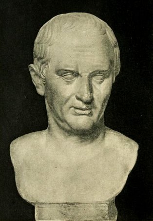 Marmurowe popiersie Cycerona — rzymskiego mówcy, którego retoryka klasyczna wypracowała zasady kompozycji wywodu (dispositio) · źródło: nieznany autor, Wikimedia Commons, domena publiczna