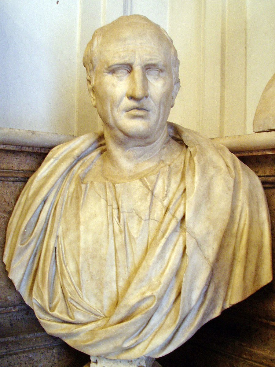 Popiersie Cycerona (Musei Capitolini, Rzym) — rzymskiego mówcy i teoretyka retoryki, dla którego staranna budowa argumentu była fundamentem skutecznej perswazji · źródło: Glauco92, Wikimedia Commons, CC BY-SA 3.0