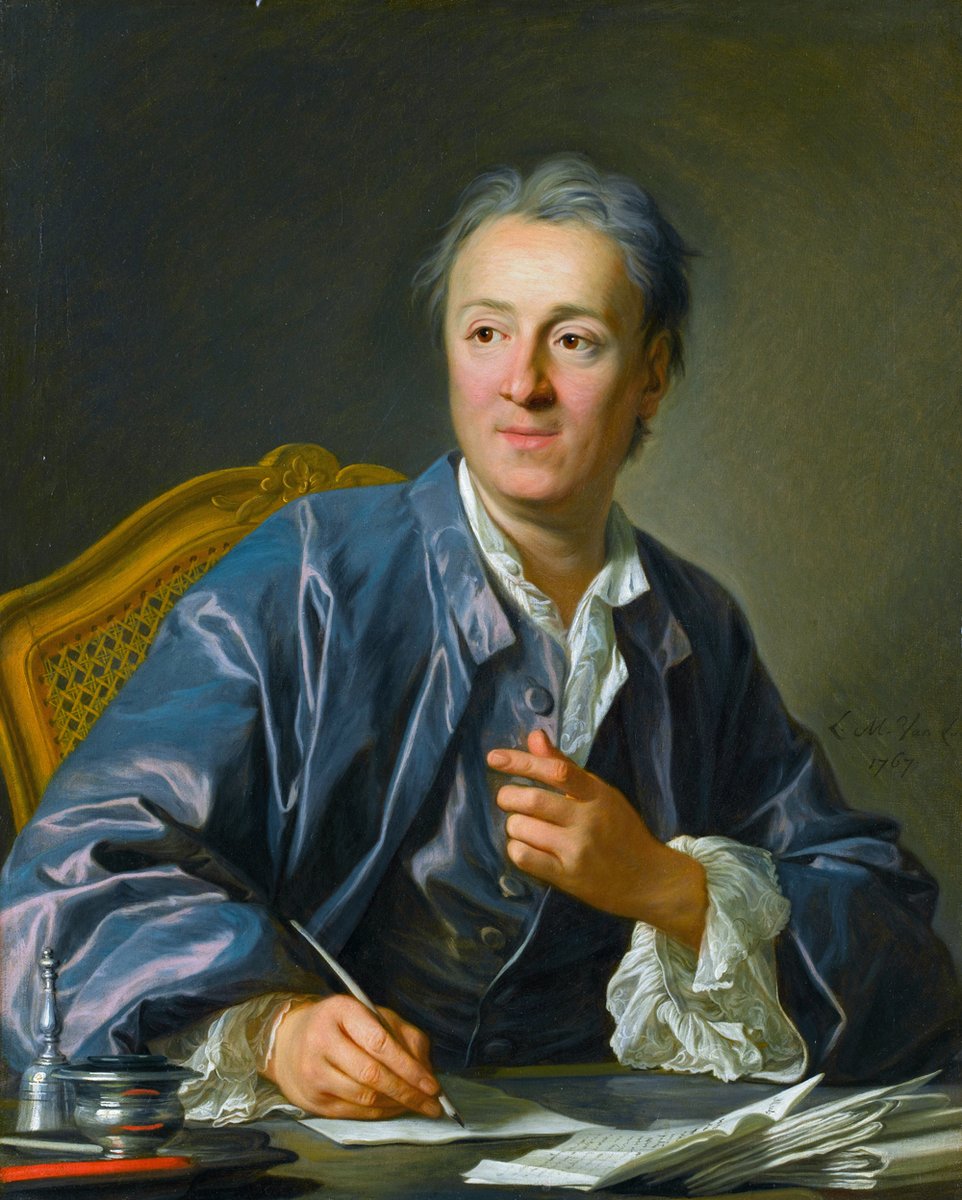 Denis Diderot, pisarz i filozof, redaktor „Encyklopedii” oraz mistrz dialogu filozoficznego · źródło: Louis-Michel van Loo, Wikimedia Commons, domena publiczna