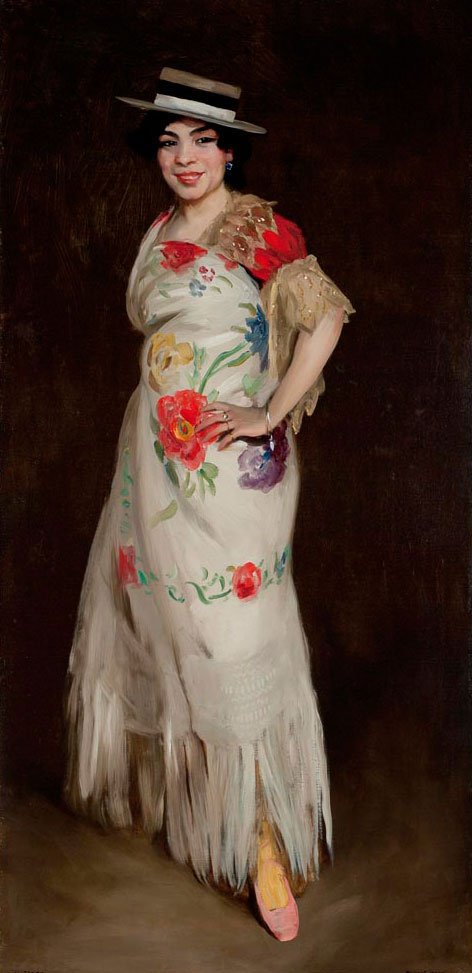 „El Tango” Roberta Henriego (1908) — tango jako taniec dominacji, motyw zamykający dramat Mrożka · źródło: Robert Henri, Wikimedia Commons, domena publiczna