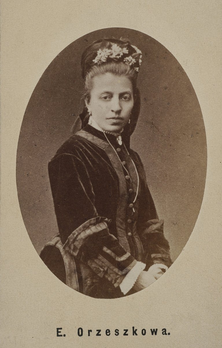 Eliza Orzeszkowa (ok. 1865) — autorka elegii „Gloria victis" poświęconej poległym powstańcom 1863 · źródło: Wojciech Piechowski, Wikimedia Commons, domena publiczna