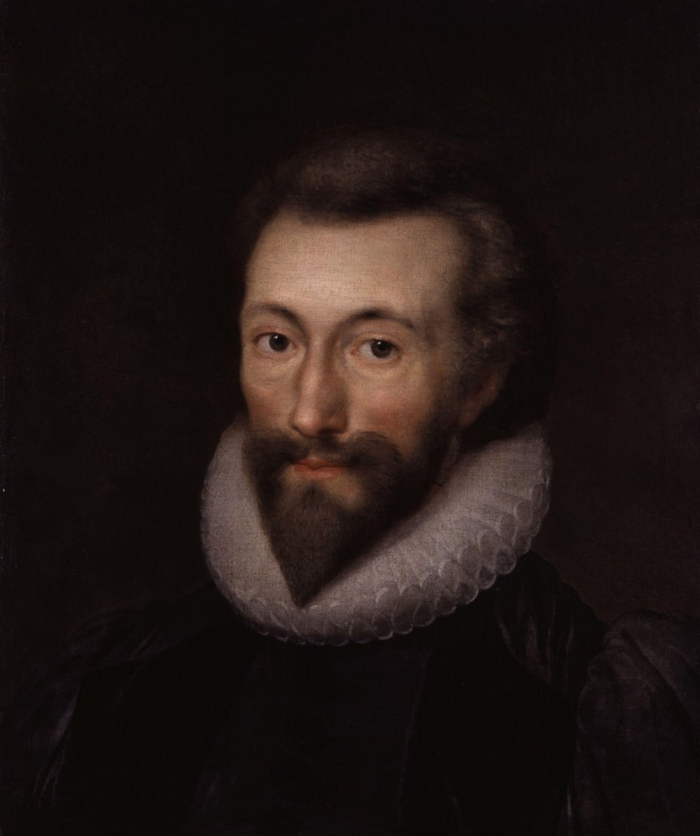 John Donne — angielski poeta metafizyczny, autor „Świętych sonetów" · źródło: Isaac Oliver, Wikimedia Commons, domena publiczna
