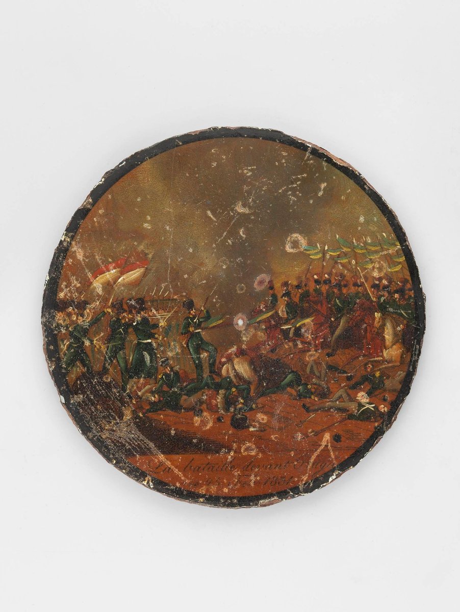 Bitwa o Pragę w 1831 r. (miniatura) — walki powstania listopadowego, tło martyrologii „Dziadów cz. III" · źródło: autor nieznany, Wikimedia Commons, domena publiczna