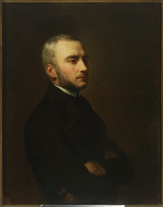 Ary Scheffer, portret Zygmunta Krasińskiego — wizerunek autora „Nie-Boskiej komedii" · źródło: Ary Scheffer, Wikimedia Commons, domena publiczna