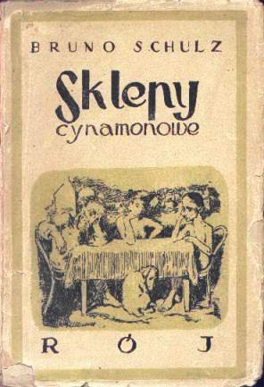 Okładka pierwszego wydania „Sklepów cynamonowych” Brunona Schulza (1934) w projekcie samego autora · źródło: Bruno Schulz, Wikimedia Commons, domena publiczna