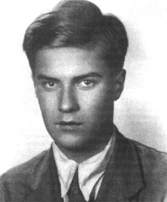 Tadeusz Zawadzki „Zośka" — dowódca warszawskich Grup Szturmowych Szarych Szeregów · źródło: fot. nieznany (okres okupacji), Wikimedia Commons, domena publiczna