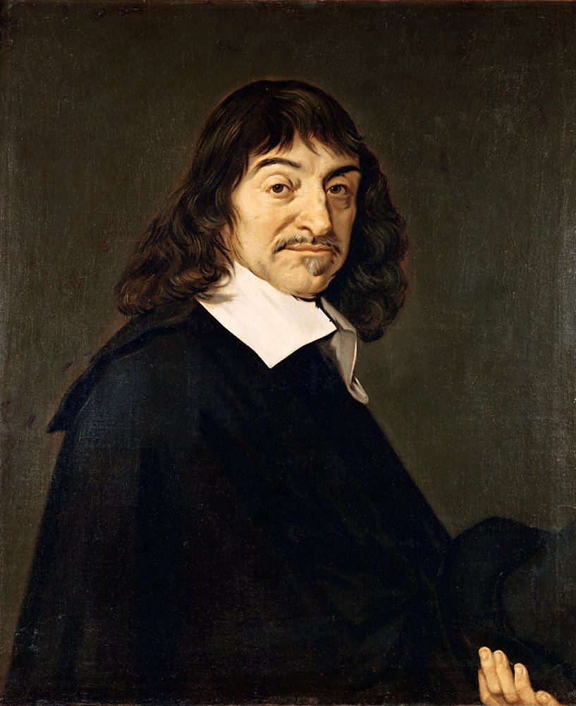 Kartezjusz — portret wg Fransa Halsa (ok. 1649, Luwr) · źródło: Wikimedia Commons, domena publiczna