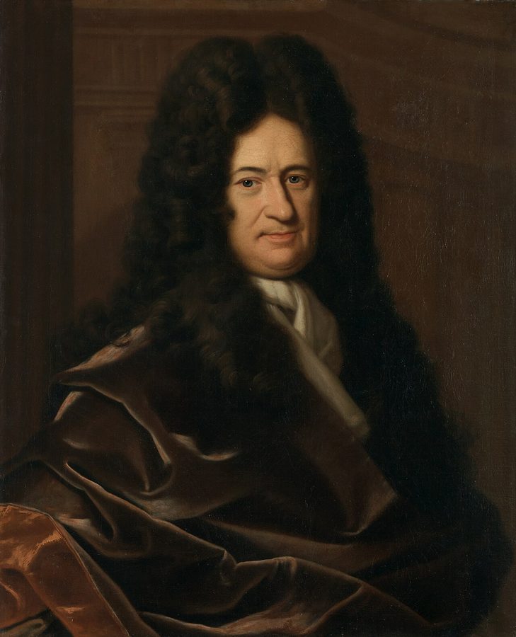 Gottfried Wilhelm Leibniz (1646–1716) na portrecie Christopha Bernharda Frankego (ok. 1695). Filozof, matematyk i twórca rachunku różniczkowego, który marzył o języku pozwalającym spory obliczać zamiast ich rozstrzygać · źródło: Wikimedia Commons, domena publiczna